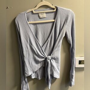 Abercrombie wrap knit top